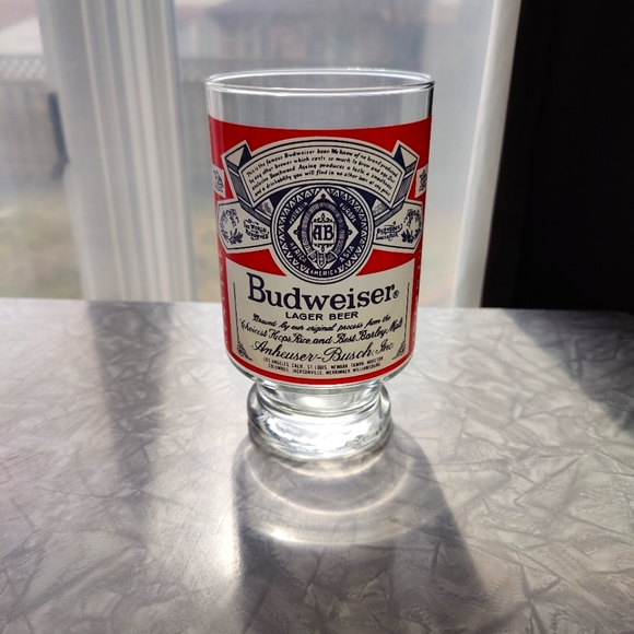 Giant Vintage Budweiser Beer Glass c.1980s - Picture 7 of 7
